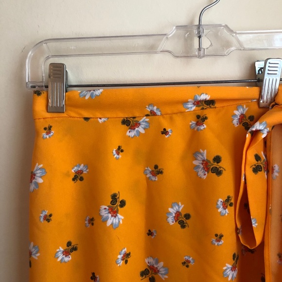 LOFT Floral Wrap Skirt - Picture 8 of 9